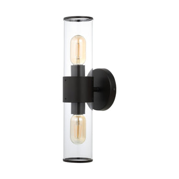 Quinn 15.5" Mid-Century Modern Iron/Acrylic LED Sconce - JONATHAN Y